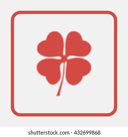 Leaf clover sign icon.