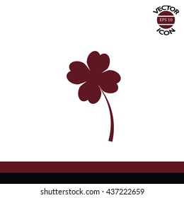 leaf clover sign icon