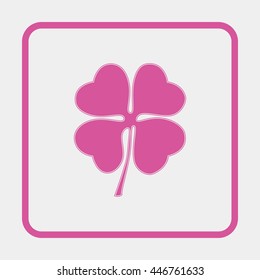 Leaf clover sign icon.