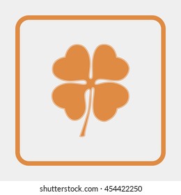Leaf clover sign icon.