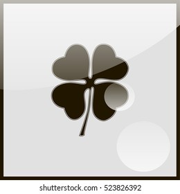 Leaf clover sign icon.