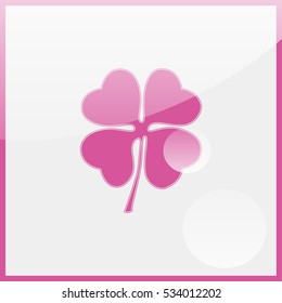 Leaf clover sign icon.
