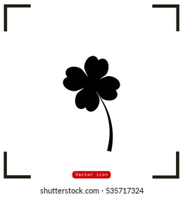 leaf clover sign icon