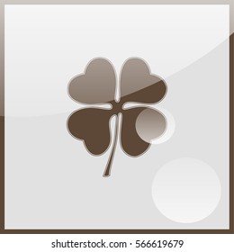 Leaf clover sign icon.