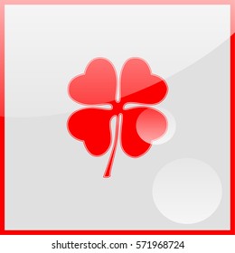 Leaf clover sign icon.
