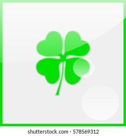 Leaf clover sign icon.
