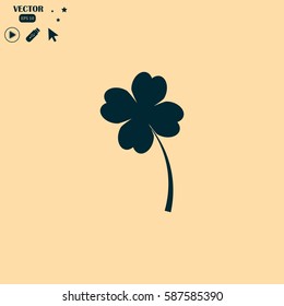 leaf clover sign icon