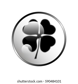 Leaf clover sign icon.