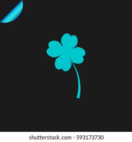 leaf clover sign icon