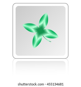 Leaf clover sign icon. Ecology concept.