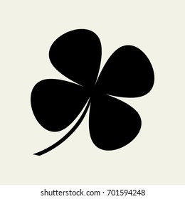 Leaf clover sign icon. Ecology concept. Flat design style.