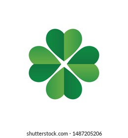 Leaf clover sign icon.saint patrick symbol.design illustration