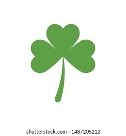 Leaf clover sign icon.saint patrick symbol.design illustration