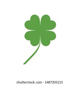 Leaf clover sign icon.saint patrick symbol.design illustration