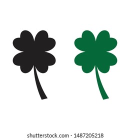 Leaf clover sign icon.saint patrick symbol.design illustration