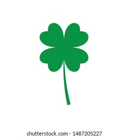 Leaf clover sign icon.saint patrick symbol.design illustration