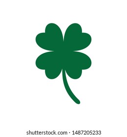 Leaf clover sign icon.saint patrick symbol.design illustration