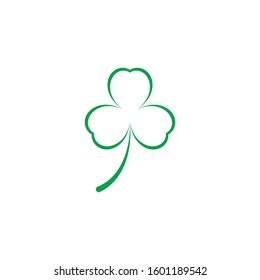 Leaf clover sign icon.saint patrick symbol.design illustration