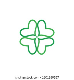 Leaf clover sign icon.saint patrick symbol.design illustration