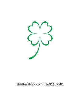 Leaf clover sign icon.saint patrick symbol.design illustration