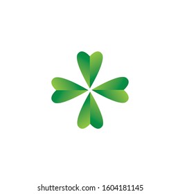Leaf clover sign icon.saint patrick symbol.design illustration