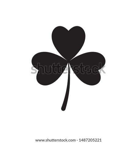 Leaf clover sign icon.saint patrick symbol.design illustration