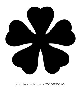 Leaf clover silhouette. Vector image