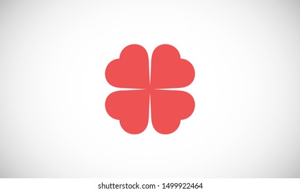 Leaf clover vector icon. Patrick symbol. Ecology concept.