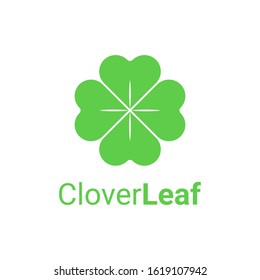 Leaf clover vector icon. Patrick symbol. Ecology concept.