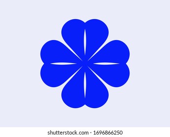 Leaf clover vector icon. Patrick symbol. Ecology concept.