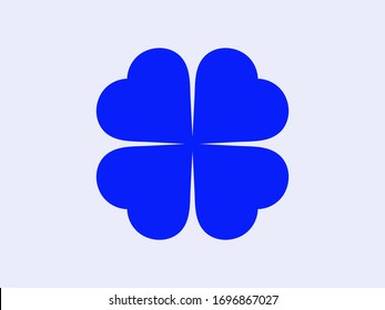 Leaf clover vector icon. Patrick symbol. Ecology concept.