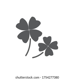 Leaf clover vector icon symbol isolated on white background