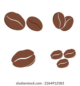 leaf and coffe icon vector illustration template design