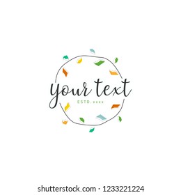 Leaf Color Badge Logo