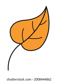 Leaf colorful icon. Vector leaves logo. Orange autumn leaf. Autumn leaves for your projects, illustrations, websites. 
