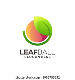 Leaf Colorful Logo Illustration Vector Design