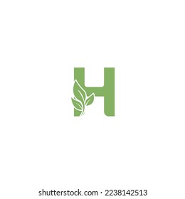 Leaf Combination Letter Logo For Business