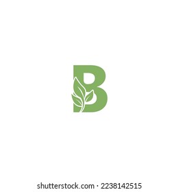 Leaf Combination Letter Logo For Business