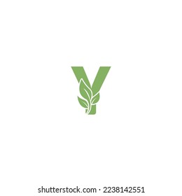 Leaf Combination Letter Logo For Business