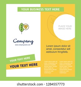 Leaf  Company Brochure Template. Vector Busienss Template