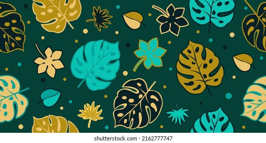 leaf concept background, seamless vector background