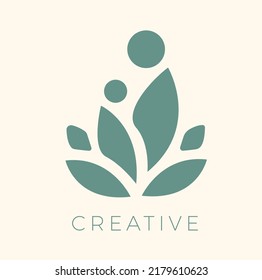 Leaf concept creative logo design