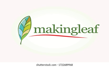 Leaf concept, leaf designing with amazing colors,Vector illustration