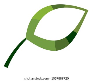 Leaf concept on a white background, Vector illustration