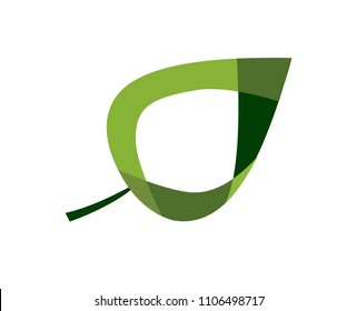Leaf concept on a white background, Vector illustration
