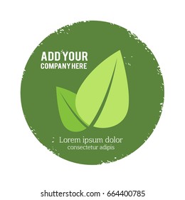 Leaf concept on a white background, Vector illustration