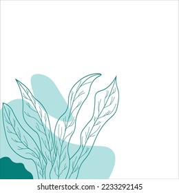 Leaf Corner Vector and 
Illustration