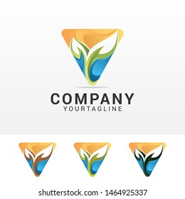 Leaf Creative Concept Logo Design Template