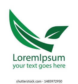 Leaf Creative Concept Logo Design Template.