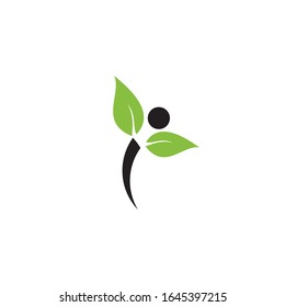 Leaf Creative Concept Logo Design Template. flat logo design vector 